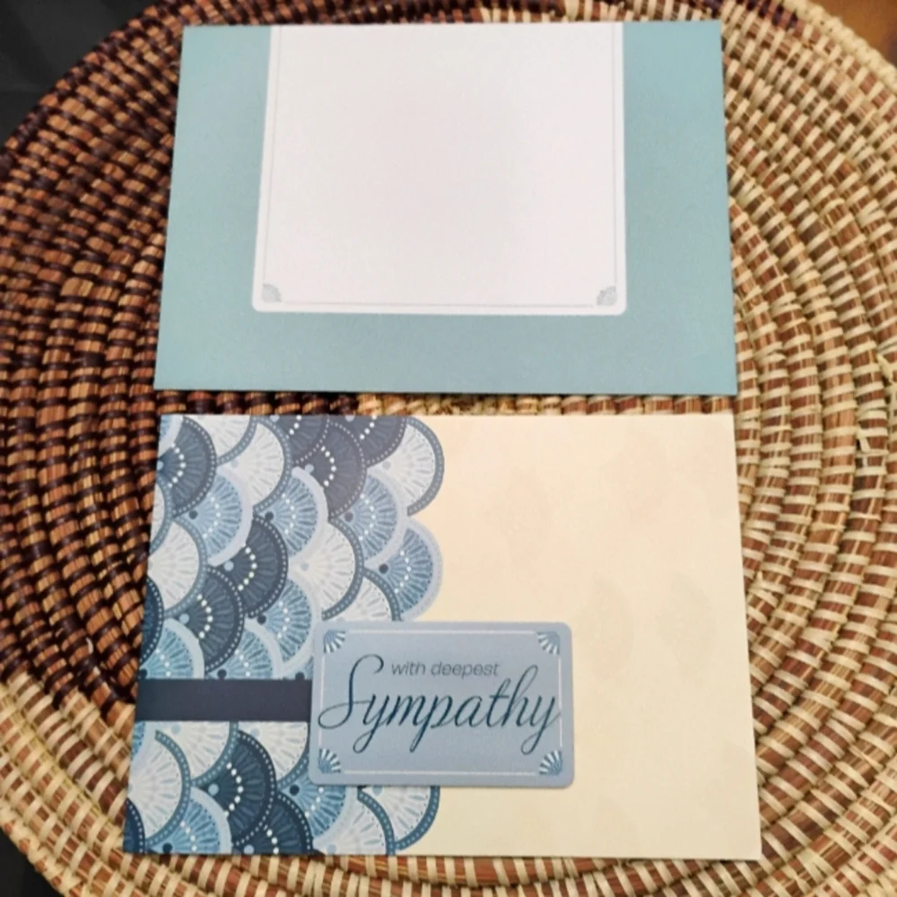 2 Sympathy Cards NEW